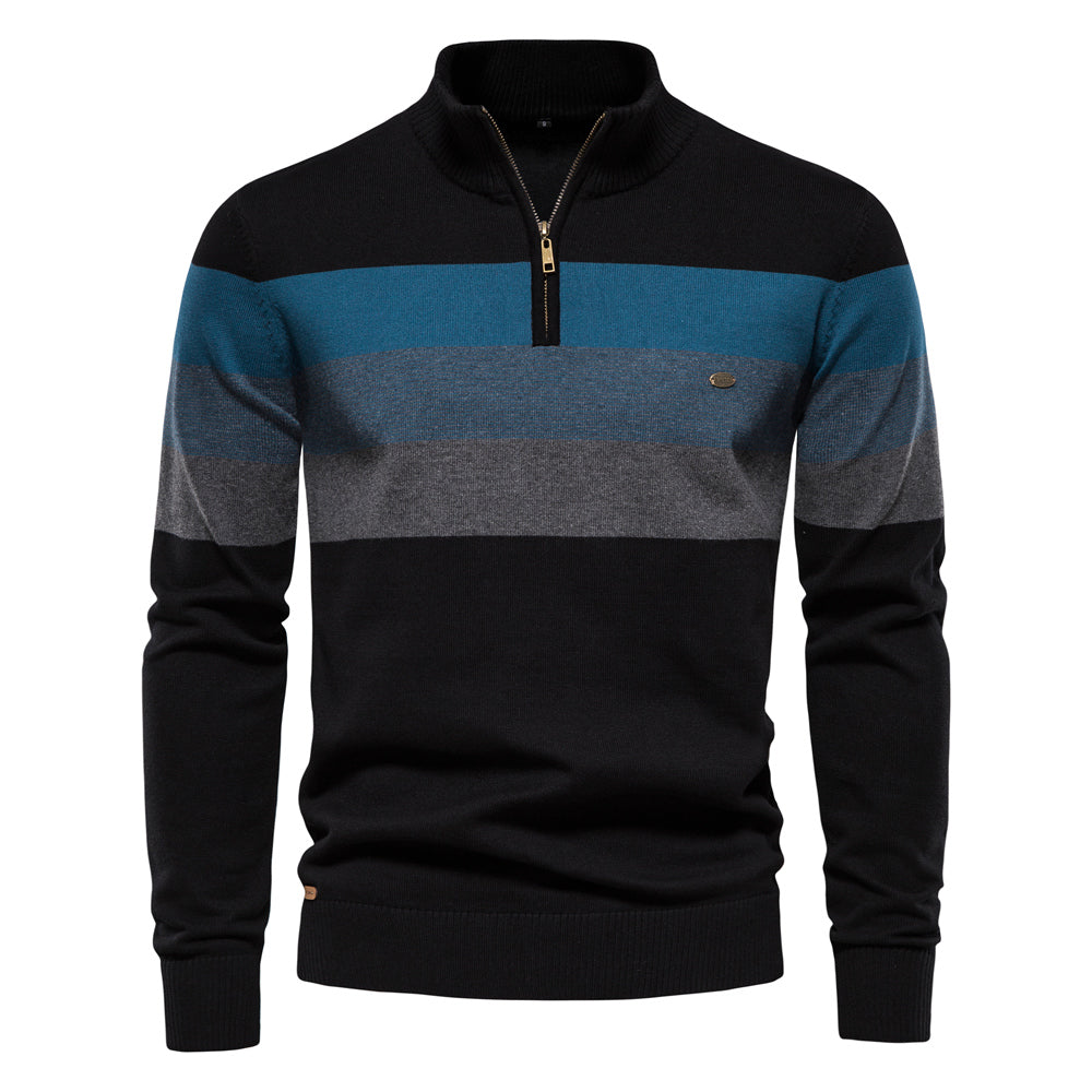 Yadrian Sweater | Jersey con cremallera de algodón para hombre