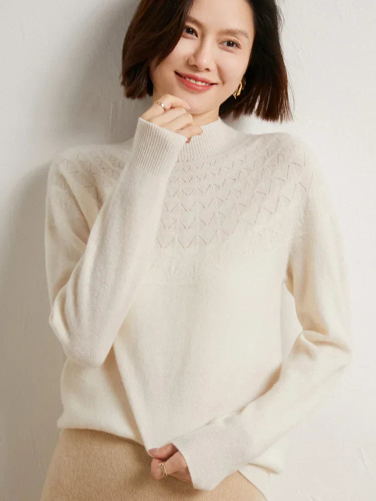 Jersey de invierno Dako con cuello moca