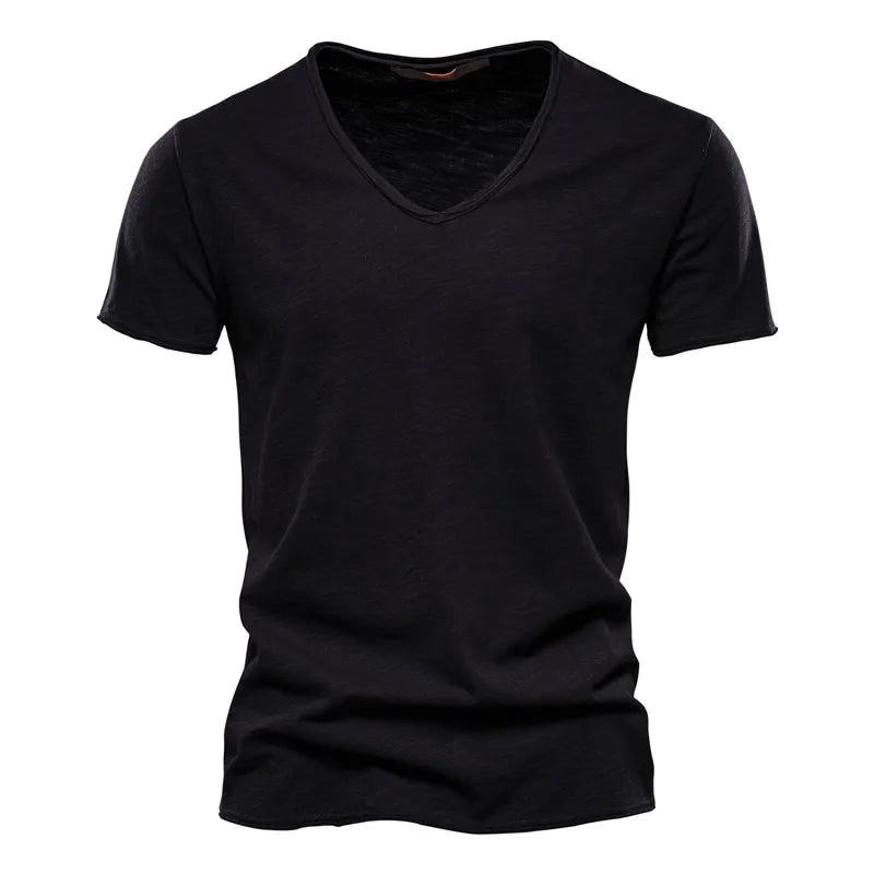 Męski Koszulka V Neck