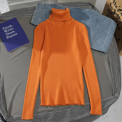 Jersey de cuello alto para mujer