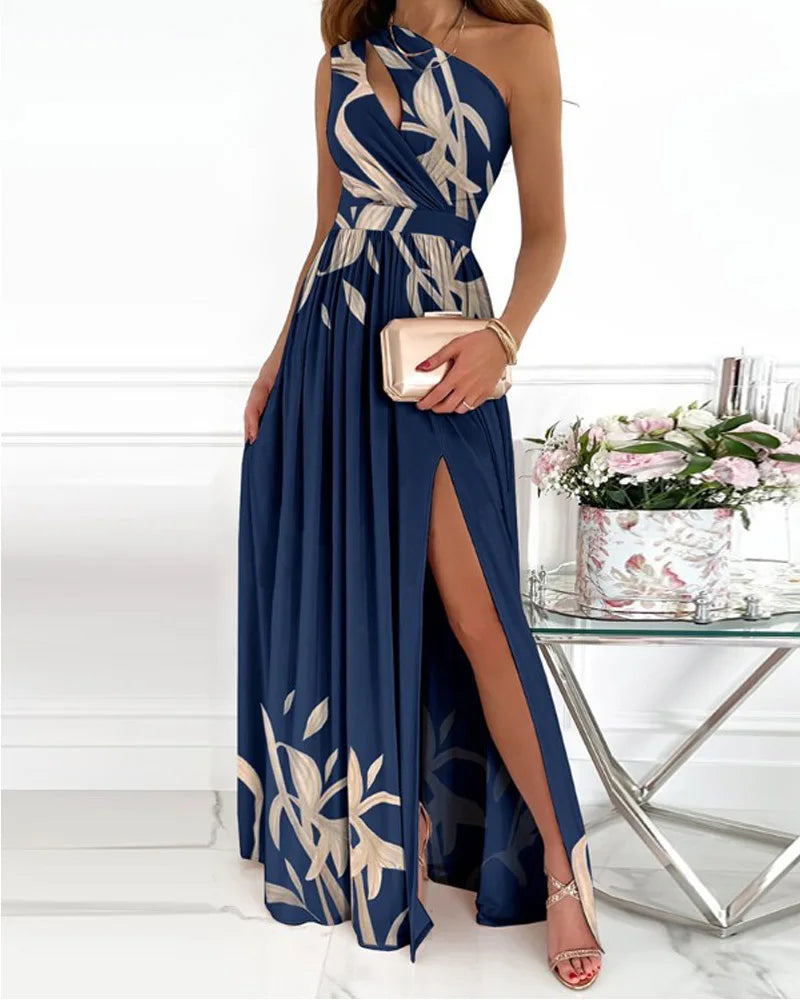 Emery - Elegante maxi vestido de un hombro