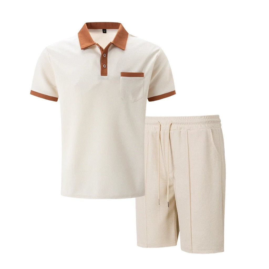Męski Elegancki Zestaw Polo