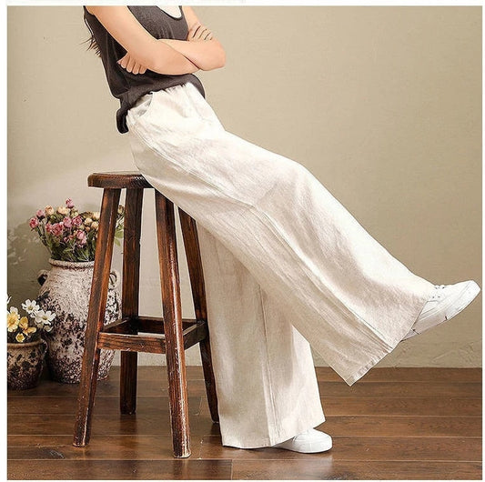 Pantalones Luciana - Pantalones ligeros de pierna ancha para el verano - Máxima transpirabilidad