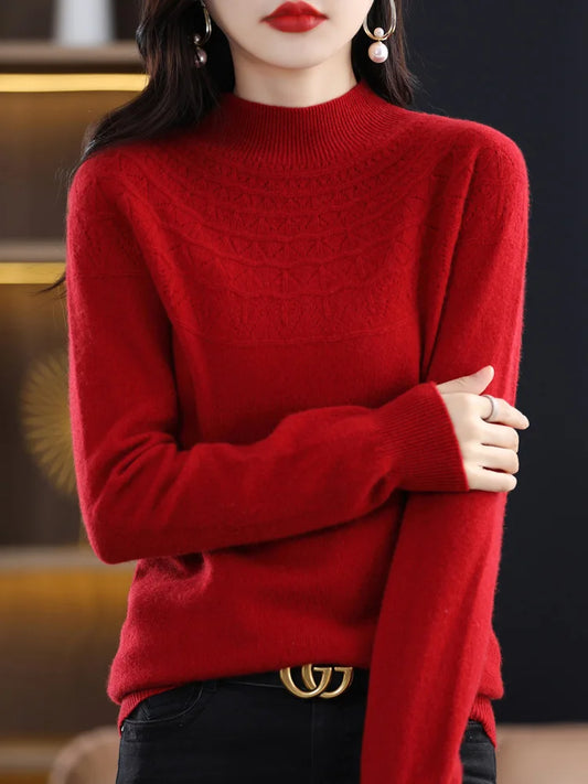 Jersey de invierno Dako con cuello moca