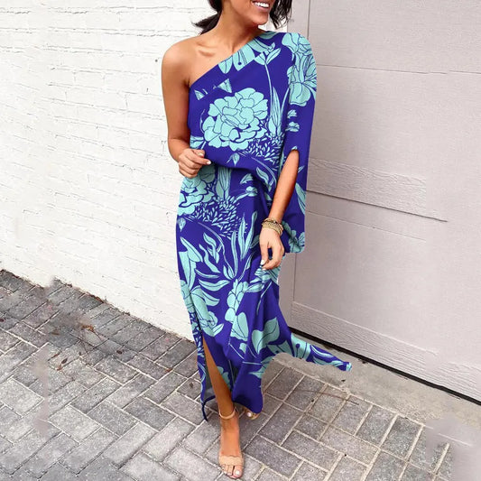 Vestidos con hombros diagonales