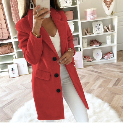 Elegante chaqueta de otoño e invierno para mujer