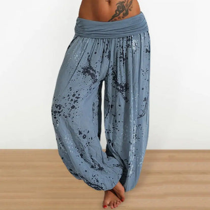 Pantalones Tie Dye con estampado para mujer