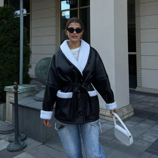 Chaqueta de piel de invierno