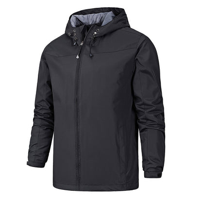 Elegante chaqueta softshell impermeable con capucha para hombre | Perfecta para otoño/invierno