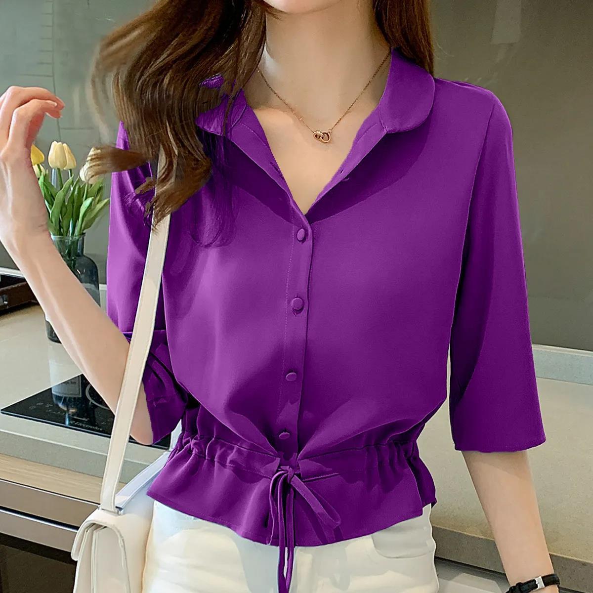 EllesBlouse Blusa con detalles para mujer