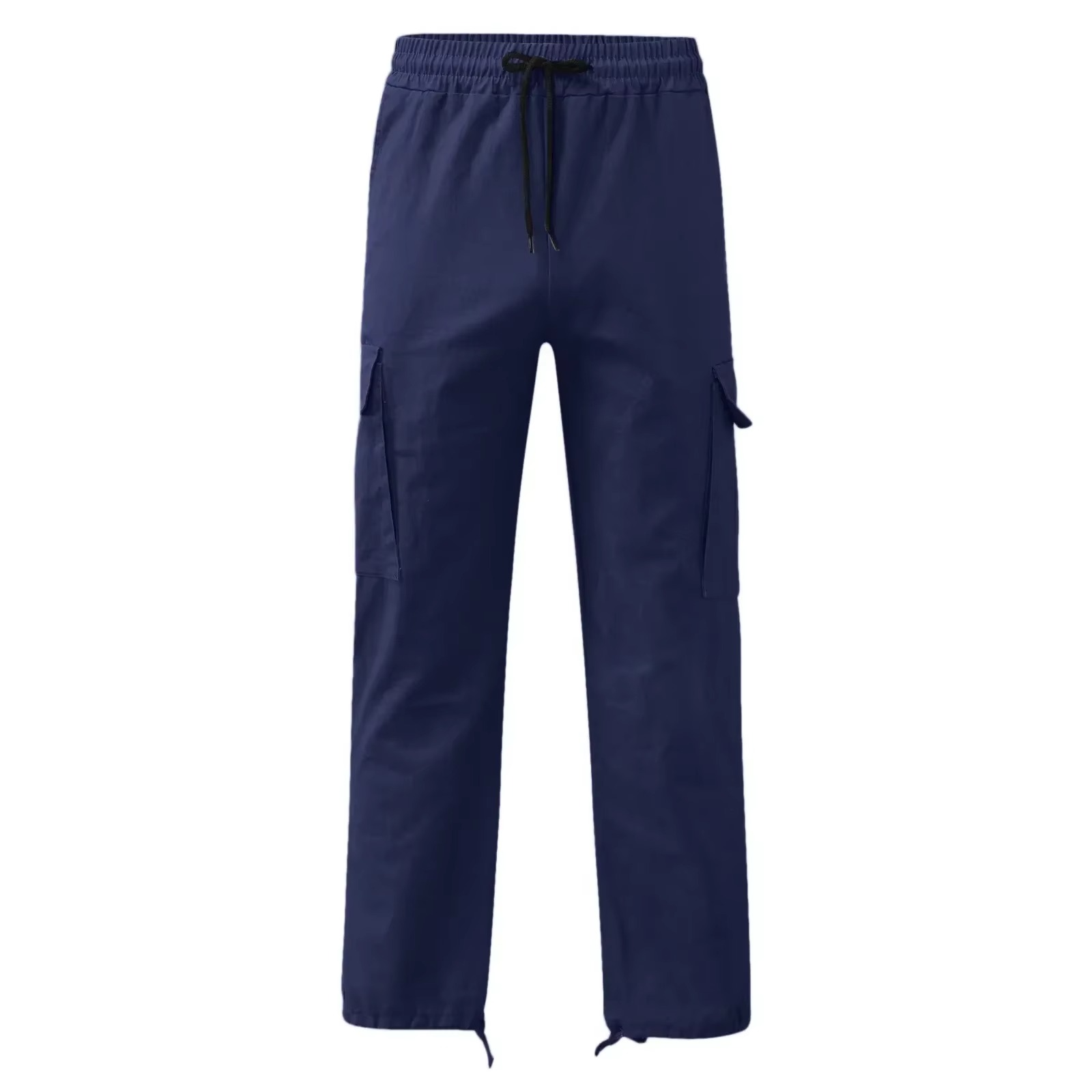 Męskie Spodnie Cargo Luźne z Kieszeniami