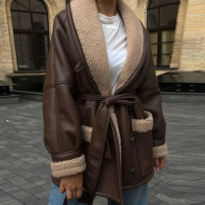 Chaqueta de piel de invierno
