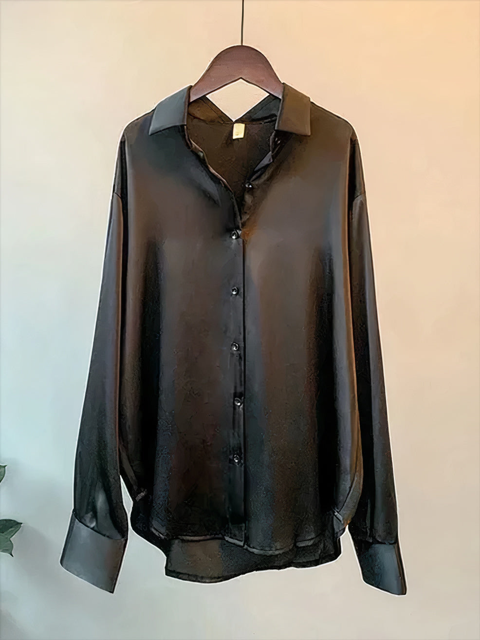 KLARA | Blusa de satén de manga larga