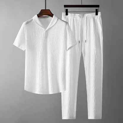 Conjunto de polo y pantalón de algodón - Eduardo