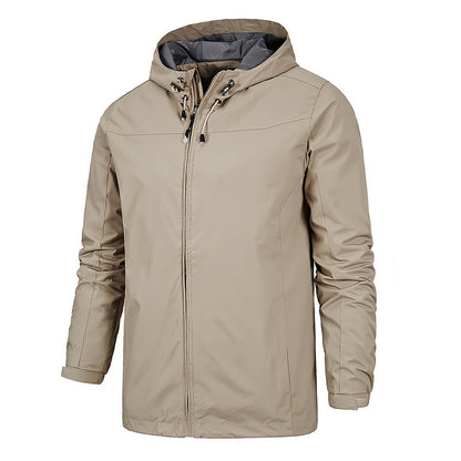 Elegante chaqueta softshell impermeable con capucha para hombre | Perfecta para otoño/invierno