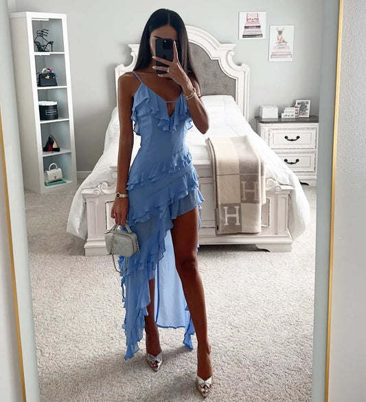 Vestido elegante asimétrico