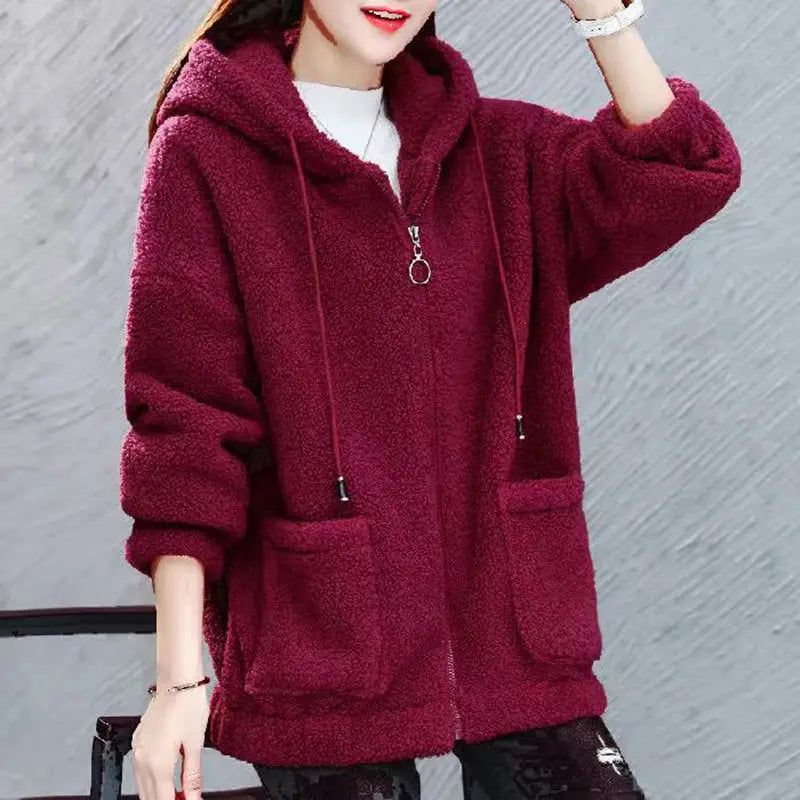 Elisa | Cómoda sudadera de lana suave con bolsillos delanteros - ideal para otoño/invierno