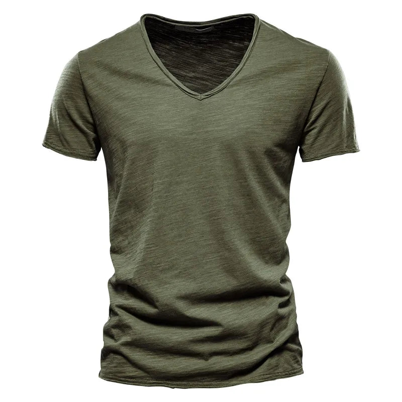 Męski Koszulka V Neck