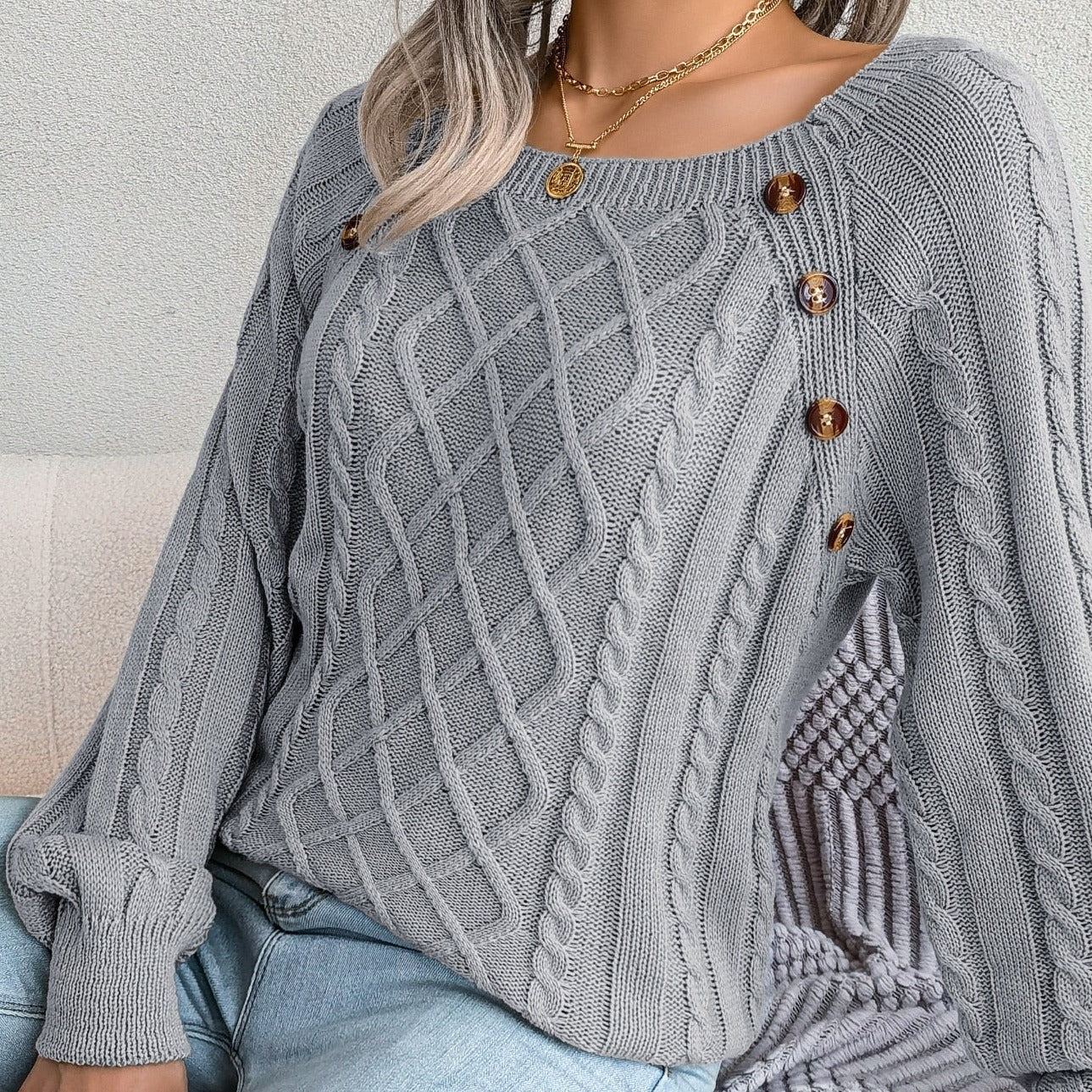 ADELINDA - Elegante jersey de punto para mujer