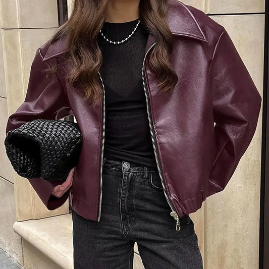 Chaqueta de cuero Vintage Street | Otoño Chic