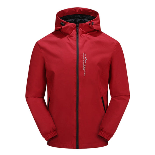 Elegante chaqueta softshell fina e impermeable con capucha para hombre | Perfecta para actividades al aire libre