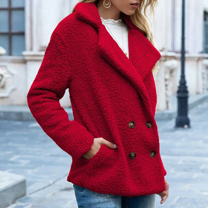 Chaqueta corta Teddy | Marrón | Fluffy and Trendy