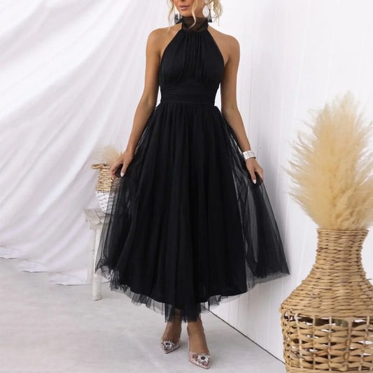 Elegante vestido sin mangas
