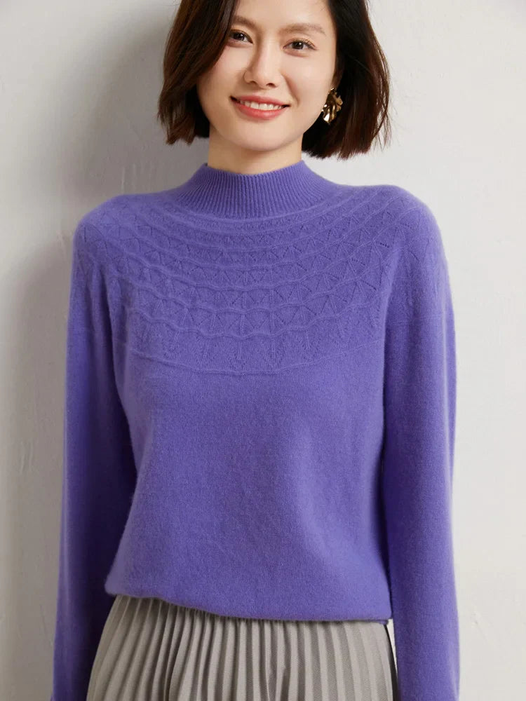 Jersey de invierno Dako con cuello moca