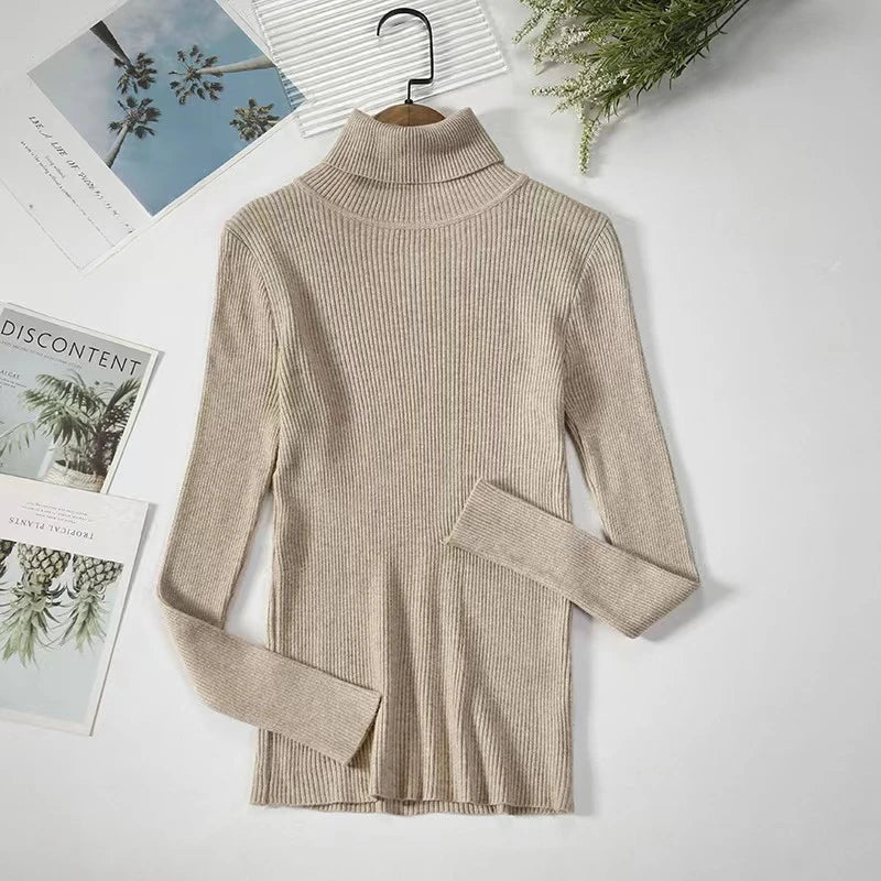 Dara| Jersey de cuello alto medio para mujer