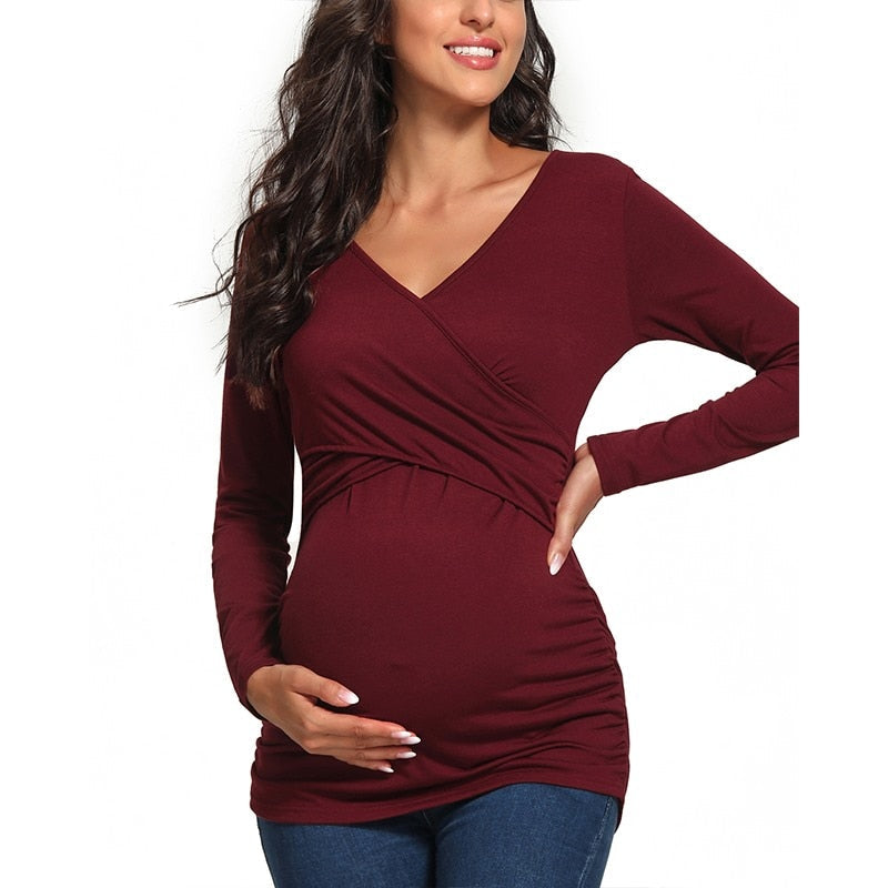 Camiseta de lactancia | Facilita la lactancia a través de aberturas en el pecho