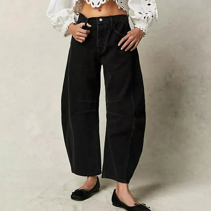 Vaqueros de pierna ancha para mujer