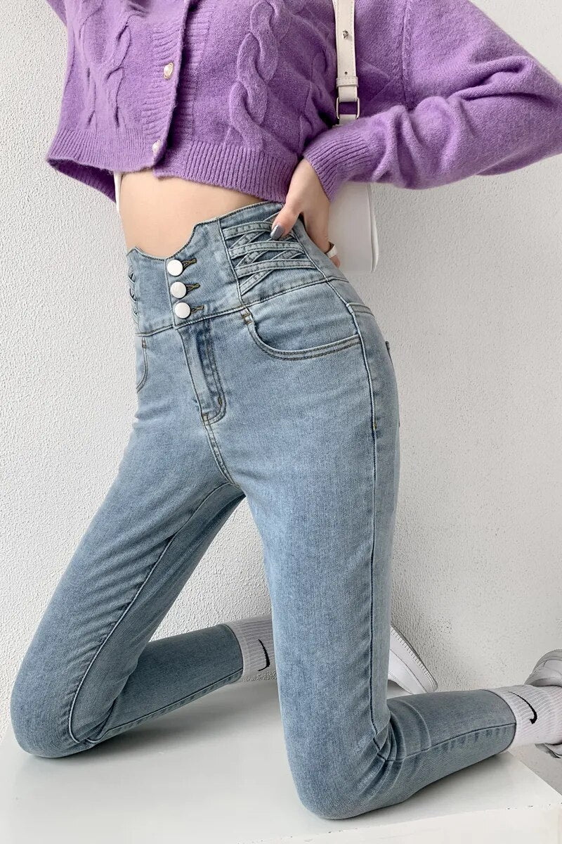 Vaqueros lápiz vintage de mujer Zocker