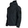 Cálida chaqueta softshell impermeable con cremallera para hombre | Perfecta para actividades al aire libre