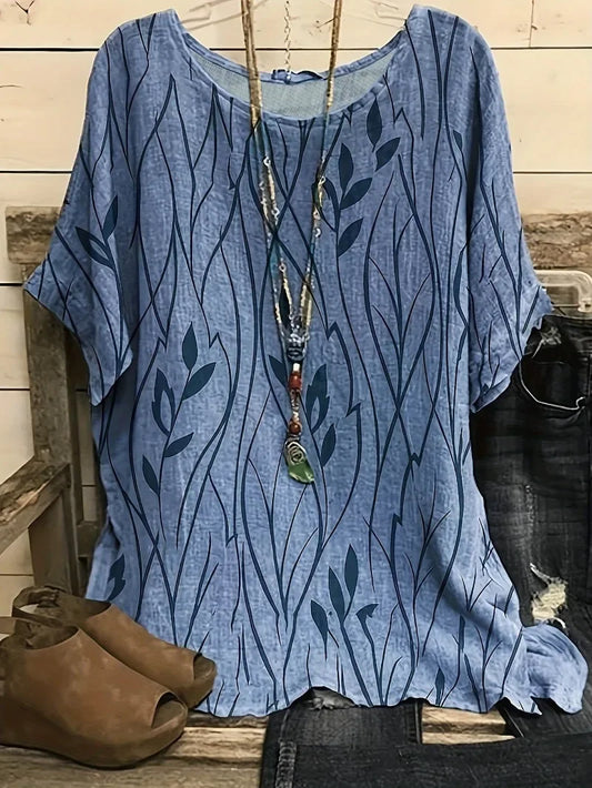 Sylas | Blusa Casual de Media Manga para Señoras con Talla Grande - Estilo Cómodo