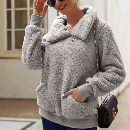 Maya | Sudadera con capucha de forro polar suave para mujer en invierno