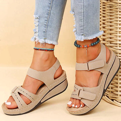 Ramona® | Cómodas sandalias ortopédicas con tacón de cuña
