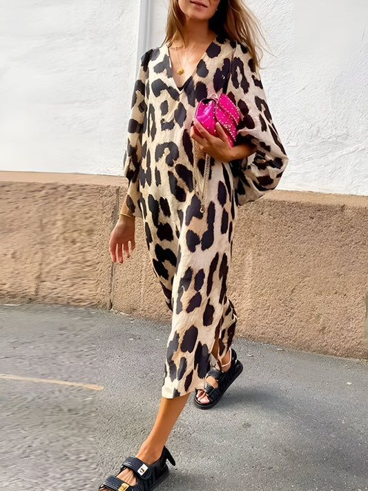 Vestido de leopardo atrevido y elegante