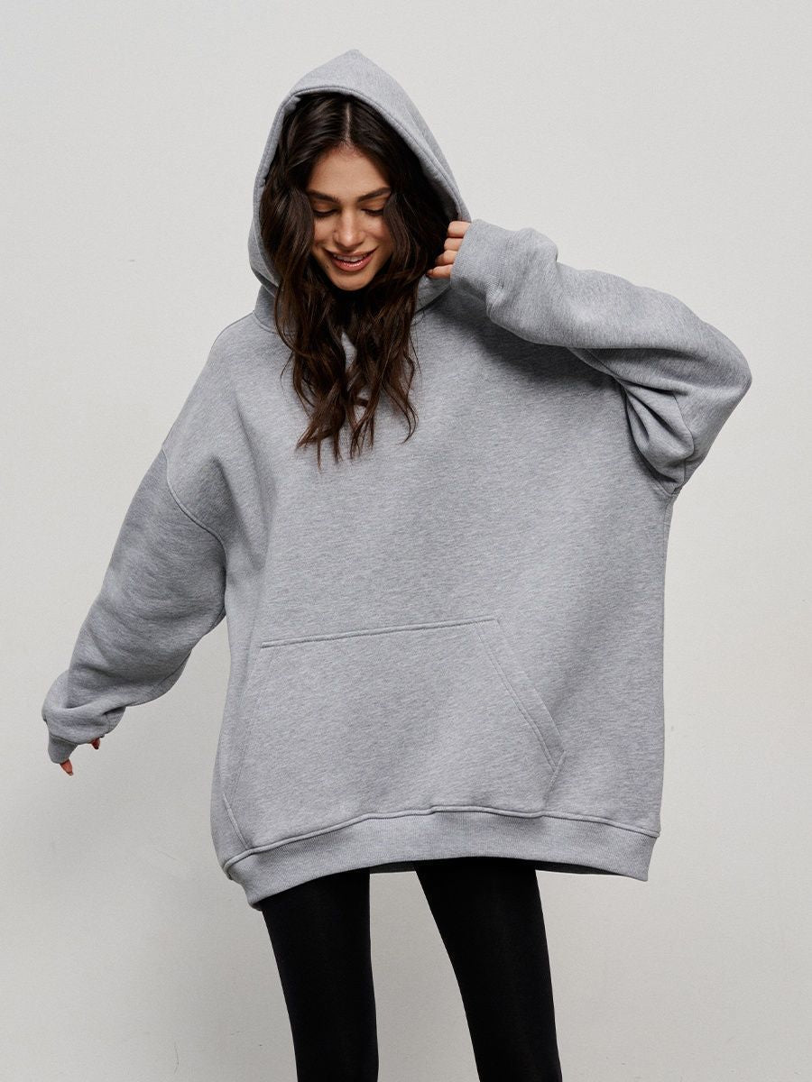 Elisa | Cómoda sudadera oversize con bolsillo delantero - ideal para otoño/invierno