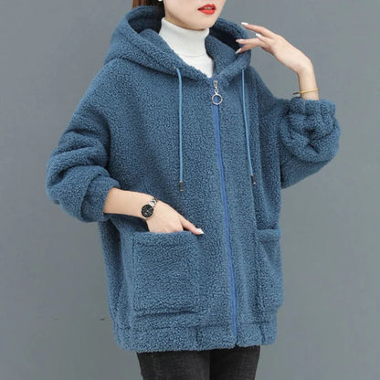 Elisa | Cómoda sudadera de lana suave con bolsillos delanteros - ideal para otoño/invierno