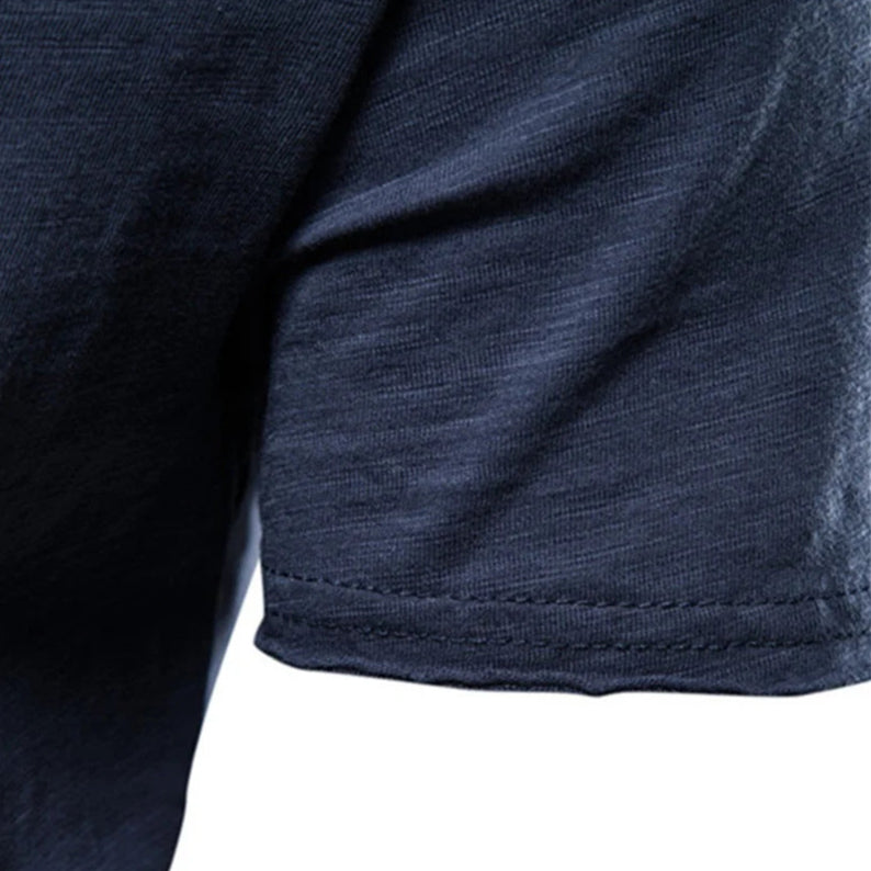 Męski T-Shirt Z Dekoltem W Serek