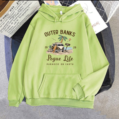 Sudadera con capucha Banks Pogue Life | Sudadera con capucha para mujer con estampado estético | Kpop Style Streetwear