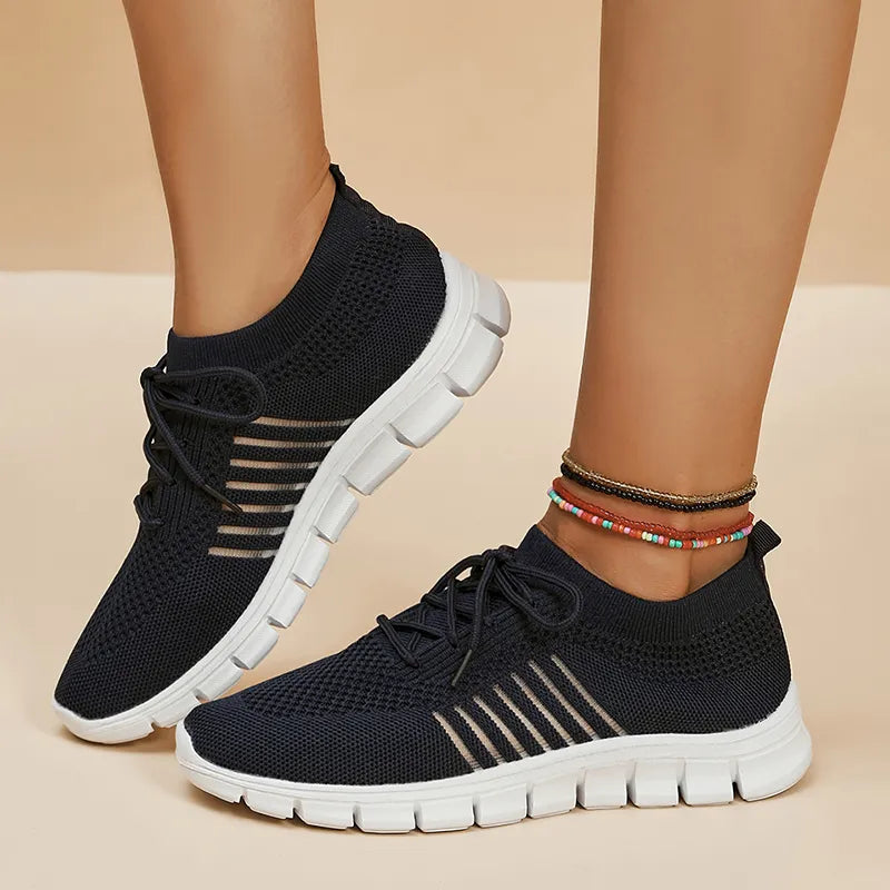 Zapatillas deportivas para mujer con suela blanda y ligera