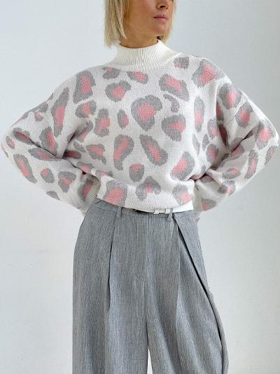Alivia - Cálido jersey de cuello alto para mujer