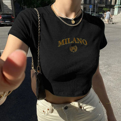 Juliane | Trendy Milano Crop Top para Mujer