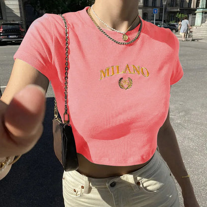 Juliane | Trendy Milano Crop Top para Mujer
