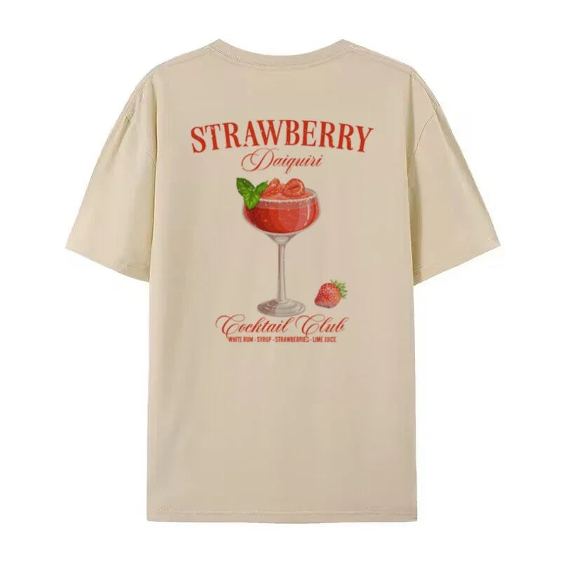 Camiseta | Oversized Daquiri | Algodón, estampado único en la espalda | Perfecta para días informales