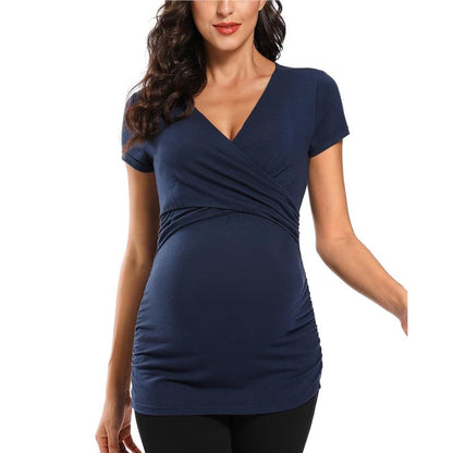 Camiseta de lactancia | Facilita la lactancia a través de aberturas en el pecho