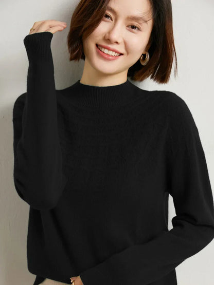 Jersey de invierno Dako con cuello moca