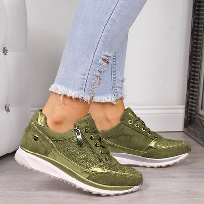 Mujer zapatos planos de cuero zapatos de enfermera damas niña