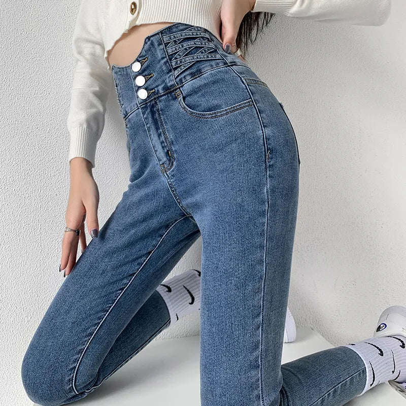 Vaqueros lápiz vintage de mujer Zocker
